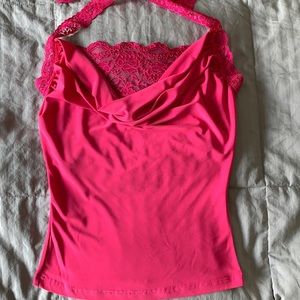 Tie around the neck top